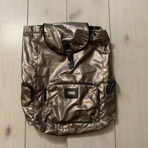 Victoria secret backpack gold black
